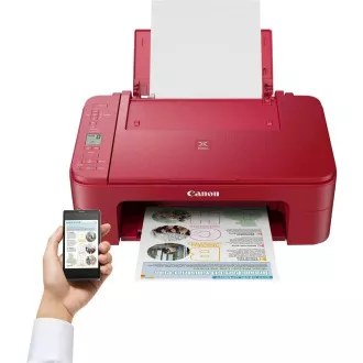 Canon PIXMA Tiskárna TS3352 red - barevná, MF (tisk, kopírka, sken, cloud), USB, Wi-Fi Canon PIXMA Tiskárna TS3352 red - barevná, MF (tisk, kopírka, sken, cloud), USB, Wi-Fi