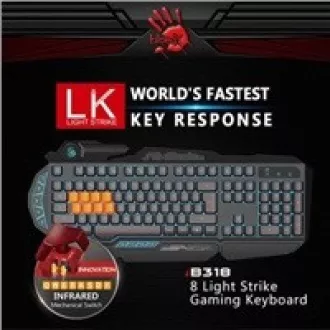 A4tech Bloody B318 podsvícená herní klávesnice, USB, CZ A4tech Bloody B318 podsvícená herní klávesnice, USB, CZ