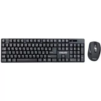 EVOLVEO WK-142, set bezdr. klávesnice a myši