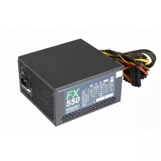 EVOLVEO FX 550, zdroj 550W ATX, 14cm, tichý, 80+ White, záruka 3 roky, černý EVOLVEO FX 550, zdroj 550W ATX, 14cm, tichý, 80+ White, záruka 3 roky, černý