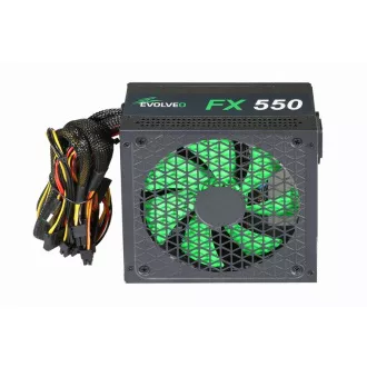 EVOLVEO FX 550, zdroj 550W ATX, 14cm, tichý, 80+ White, záruka 3 roky, černý EVOLVEO FX 550, zdroj 550W ATX, 14cm, tichý, 80+ White, záruka 3 roky, černý