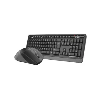 A4tech FGS1035Q, bezdrátový kancelářský set klávesnice s myši, šedá