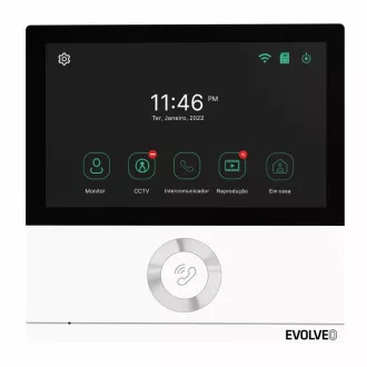 EVOLVEO DoorPhone AHD7, Sada domácího WiFi videotelefonu s ovládáním brány nebo dveří bílý monitor EVOLVEO DoorPhone AHD7, Sada domácího WiFi videotelefonu s ovládáním brány nebo dveří bílý monitor