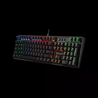 A4tech Bloody Klávesnice B750N, herní klávesnice, mechanická, drátová, Green Switch, CZ/SK, Černá A4tech Bloody Klávesnice B750N, herní klávesnice, mechanická, drátová, Green Switch, CZ/SK, Černá