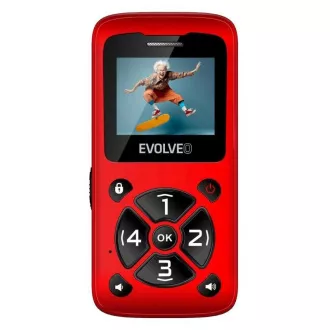 EVOLVEO Mobilní telefon pro seniory EasyPhone ID, červená EVOLVEO Mobilní telefon pro seniory EasyPhone ID, červená