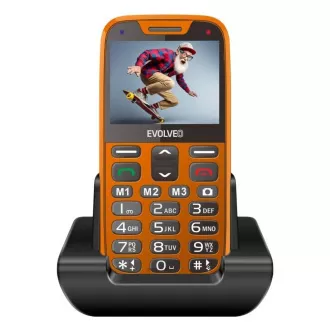 EVOLVEO EasyPhone XR, mobilní telefon pro seniory s nabíjecím stojánkem, oranžová EVOLVEO EasyPhone XR, mobilní telefon pro seniory s nabíjecím stojánkem, oranžová