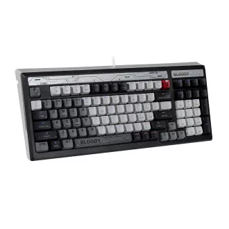 A4tech Bloody B950 podsvícená mechanická herní klávesnice RGB, Brown Switch, USB, CZ, šedá