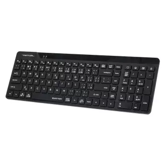 A4tech FStyler FBK23 AS, bezdrátová Dual mode Bluetooth+2, 4G klávesnice, CZ, černá