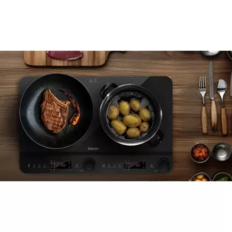 Salente InductPro2, indukční vařič, dvouoplotýnkový, černý Salente InductPro2, indukční vařič, dvouoplotýnkový, černý