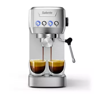 Salente Coffio, pákový kávovar, nerez