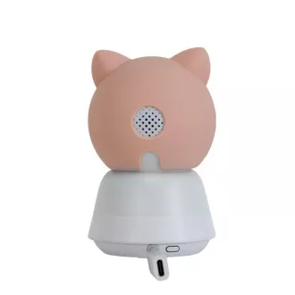 EVOLVEO Baby Monitor N5, Set videochůvičky s 360° dohledem, obousměrnou komunikací a ukolébavkami, růžová