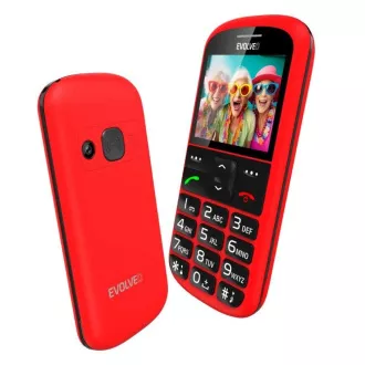 EVOLVEO EasyPhone XS, mobilní telefon pro seniory, červená