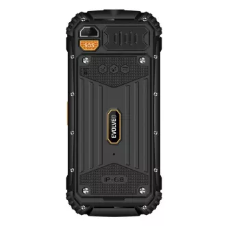 EVOLVEO StrongPhone Q1, vodotěsný odolný Dual SIM telefon, černo-oranžový