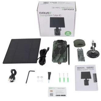 EVOLVEO StrongVision Solar 4G, fotopast se 4G, Aplikací a solárním panelem EVOLVEO StrongVision Solar 4G, fotopast se 4G, Aplikací a solárním panelem