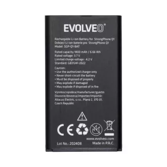EVOLVEO originální baterie 1800 mAh pro StrongPhone Q1 EVOLVEO originální baterie 1800 mAh pro StrongPhone Q1
