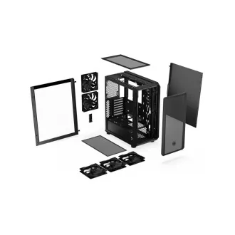 ENDORFY Case Arx 500 Air, Průhledná bočnice, ATX, 5x140mm, černá