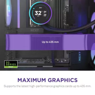 NZXT skříň H9 Flow RGB dvoukomorová ATX / 1x140 RGB mm / 1x 120mm RGB fan / prosklená / černá