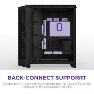 NZXT skříň H9 Flow RGB dvoukomorová ATX / 1x140 RGB mm / 1x 120mm RGB fan / prosklená / černá