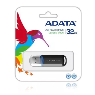 ADATA Flash Disk 32GB C906, USB 2.0 Classic, černá ADATA Flash Disk 32GB C906, USB 2.0 Classic, černá