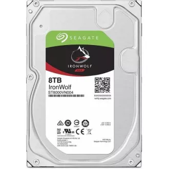 SEAGATE HDD 8TB IRONWOLF (NAS), 3.5", SATAIII, 7200 RPM, Cache 256MB, CMR