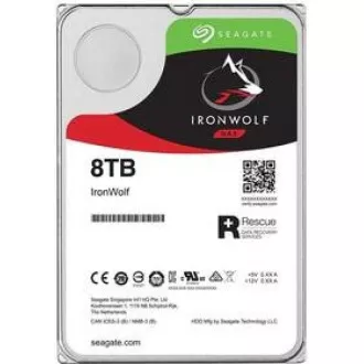 SEAGATE HDD 8TB IRONWOLF (NAS), 3.5", SATAIII, 7200 RPM, Cache 256MB, CMR