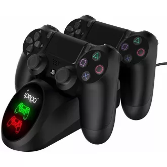 iPega PG-9180 Double Charger dokovací stanice pro gamepady PS4, černá iPega PG-9180 Double Charger dokovací stanice pro gamepady PS4, černá