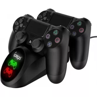 iPega PG-9180 Double Charger dokovací stanice pro gamepady PS4, černá iPega PG-9180 Double Charger dokovací stanice pro gamepady PS4, černá