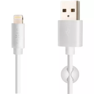 Fixed datový a nabíjecí kabel, USB-A -> Lightning (MFI), 20 W, délka 2 m, bílá