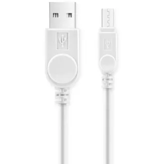ALIGATOR datový kabel s prodlouženým konektorem microUSB, 2A, bílá ALIGATOR datový kabel s prodlouženým konektorem microUSB, 2A, bílá