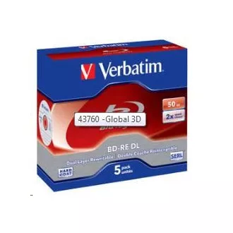 VERBATIM BD-RE DL (5-pack)Blu-Ray/Jewel/2x/50GB VERBATIM BD-RE DL (5-pack)Blu-Ray/Jewel/2x/50GB