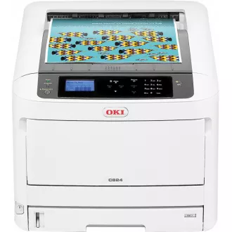 Oki C824n, LED, A3, 26/26 ppm, ProQ1600 dpi, USB 2.0, Ethernet
