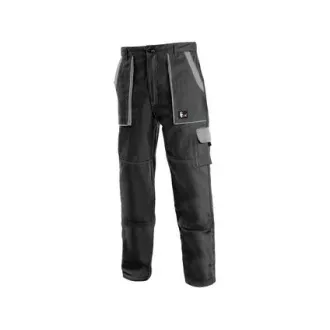 Kalhoty do pasu CXS LUXY JOSEF, pánské, černo-šedé, vel. 64 Kalhoty do pasu CXS LUXY JOSEF, pánské, černo-šedé, vel. 64