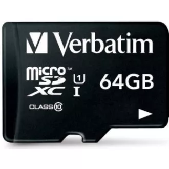 VERBATIM MicroSDXC karta 64GB Premium, U1 + adaptér
