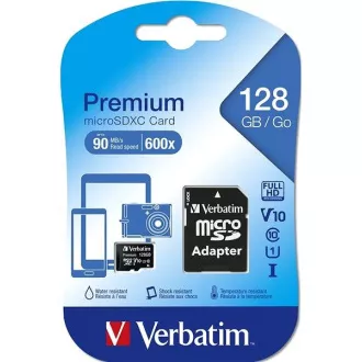 VERBATIM Premium U1 Micro SecureDigital SDXC 128GB VERBATIM Premium U1 Micro SecureDigital SDXC 128GB