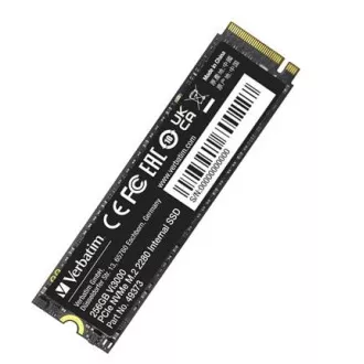 VERBATIM SSD Vi3000 Internal PCIe NVMe M.2 SSD 256GB, W 1300/ R 3300 MB/s