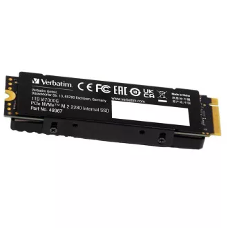 VERBATIM SSD Vi7000G Internal PCIe NVMe M.2 SSD 1TB, W 5500/ R 7400MB/s VERBATIM SSD Vi7000G Internal PCIe NVMe M.2 SSD 1TB, W 5500/ R 7400MB/s