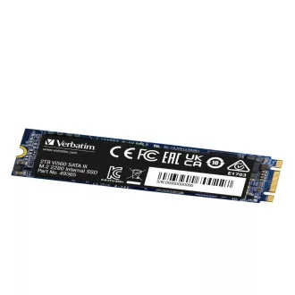 VERBATIM SSD Vi560 S3 M.2 2TB SATA III, W 550/ R 500MB/s VERBATIM SSD Vi560 S3 M.2 2TB SATA III, W 550/ R 500MB/s