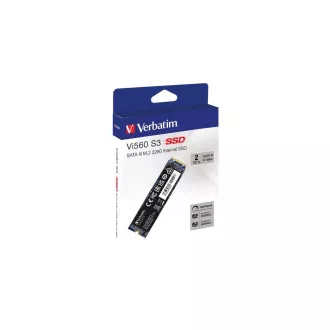 VERBATIM SSD Vi560 S3 M.2 2TB SATA III, W 550/ R 500MB/s VERBATIM SSD Vi560 S3 M.2 2TB SATA III, W 550/ R 500MB/s