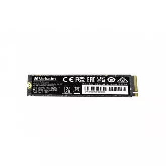 VERBATIM SSD Vi5000 Internal PCIe NVMe M.2 SSD 2TB, W 4300/ R 5000 MB/s VERBATIM SSD Vi5000 Internal PCIe NVMe M.2 SSD 2TB, W 4300/ R 5000 MB/s