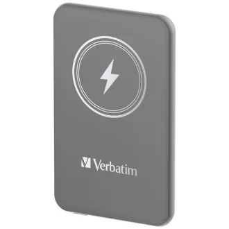 VERBATIM Powerbanka Charge 'n' Go, Magnetická, 5000 mAh, USB-C, Šedá VERBATIM Powerbanka Charge 'n' Go, Magnetická, 5000 mAh, USB-C, Šedá