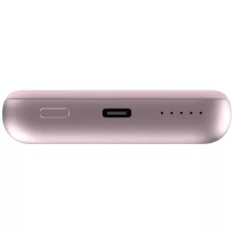 VERBATIM Powerbanka Charge 'n' Go, Magnetická, 10000 mAh, USB-C, Růžová