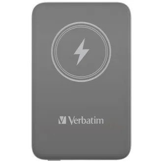 VERBATIM Powerbanka Charge 'n' Go, Magnetická, 10000 mAh, USB-C, Šedá VERBATIM Powerbanka Charge 'n' Go, Magnetická, 10000 mAh, USB-C, Šedá