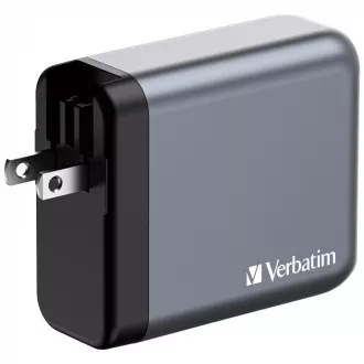 VERBATIM GaN Nabíječka do sítě GNC-200, 200W, 3x USB-C, 1x USB VERBATIM GaN Nabíječka do sítě GNC-200, 200W, 3x USB-C, 1x USB