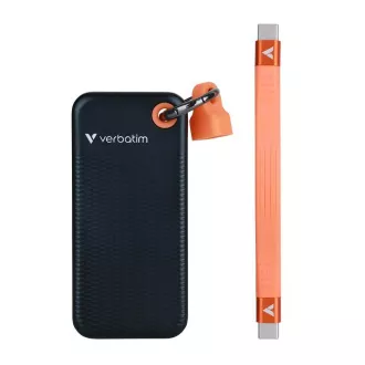 VERBATIM externí SSD 1TB Pocket USB3.2 Gen 2, černá/oranžová VERBATIM externí SSD 1TB Pocket USB3.2 Gen 2, černá/oranžová