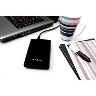 VERBATIM externí SSD 1TB Store \'n\' Go Slim Portable USB 3.0, USB-A/USB-C, černá