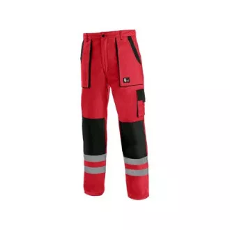 Kalhoty CXS LUXY BRIGHT, pánské, červeno-černé, 52 Kalhoty CXS LUXY BRIGHT, pánské, červeno-černé, 52
