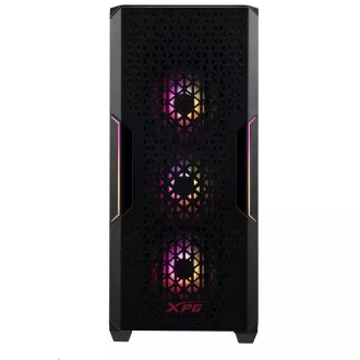 ADATA XPG case STARKER AIR Mid-Tower, bez zdroje, 1x 120mm + 1x 120mm ARGB, Černá