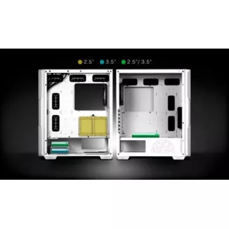 ADATA XPG case STARKER AIR Mid-Tower, bez zdroje, 1x 120mm + 1x 120mm ARGB, Černá