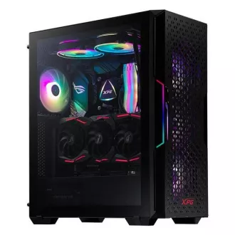ADATA XPG case STARKER AIR Mid-Tower, bez zdroje, 1x 120mm + 1x 120mm ARGB, Černá