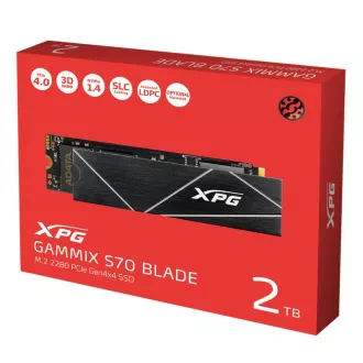 ADATA SSD 2TB XPG GAMMIX S70 Blade, PCIe Gen4x4 M.2 2280, (R:7400/ W:6800MB/s) ADATA SSD 2TB XPG GAMMIX S70 Blade, PCIe Gen4x4 M.2 2280, (R:7400/ W:6800MB/s)